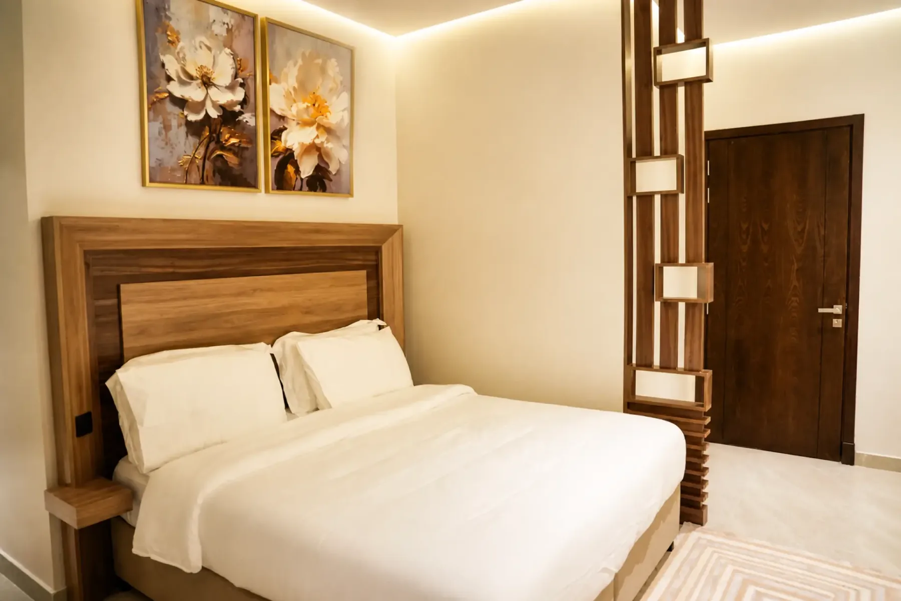 contemporary apartment bedroom